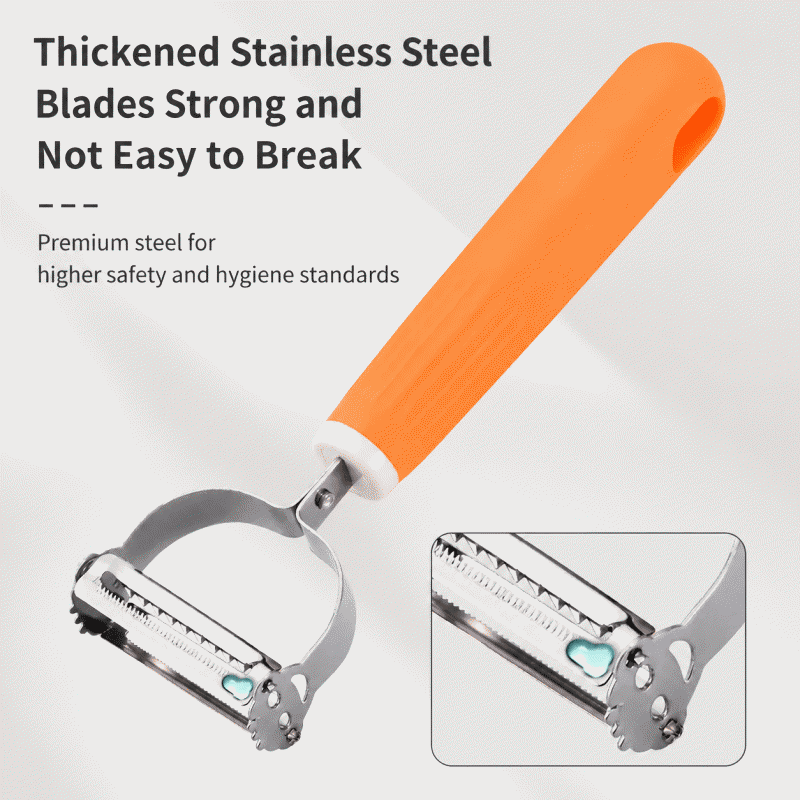 Peeling knife, potato peeler, apple peeler, kitchen multi-function three-in-one household shredder, magical tool