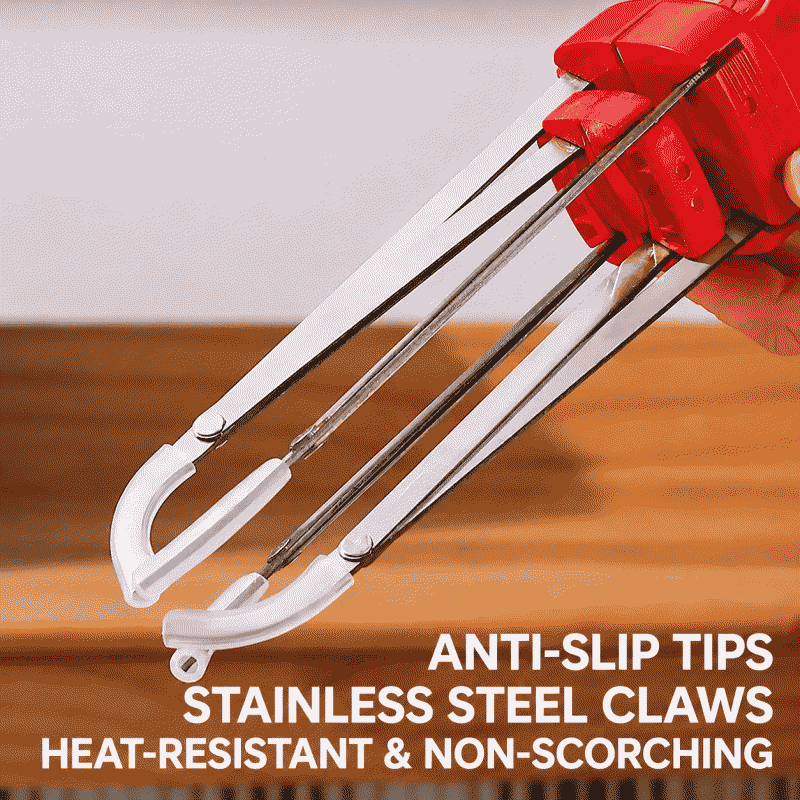 Upgraded four-claw anti-scald tongs, multi-purpose kitchen anti-slip bowl tongs, tableware tongs, multi-functional dish tongs for home use