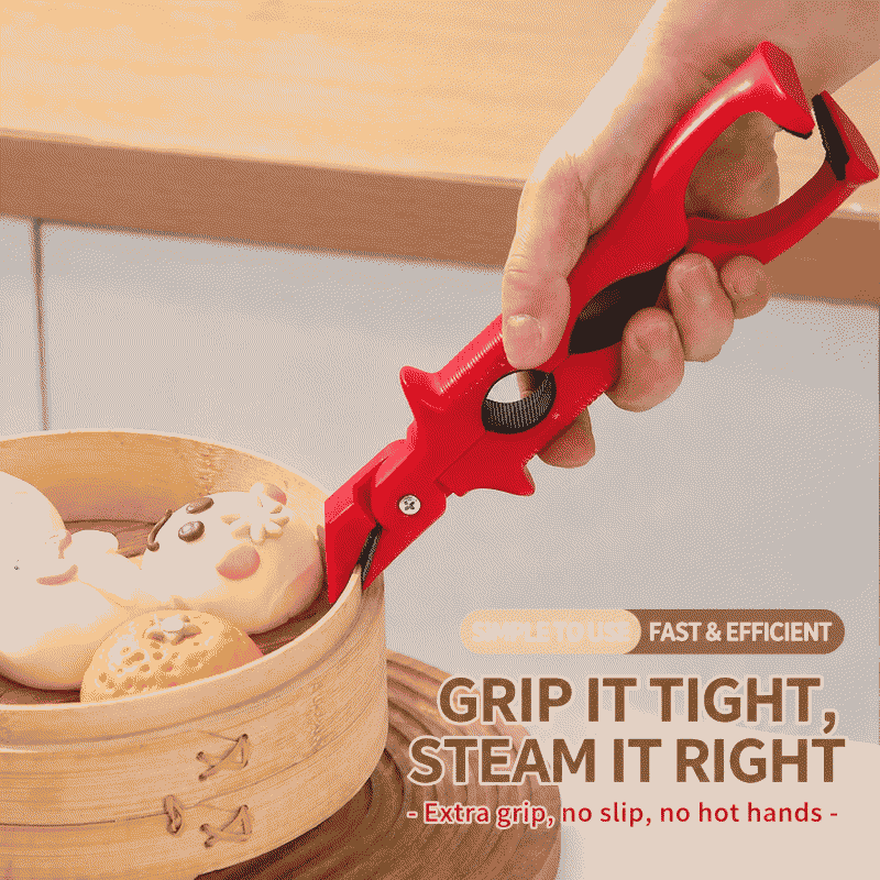 Kitchen three-in-one anti-scald clamp, anti-scald wonder, silicone high-temperature resistant clamp for taking bowls and plates, anti-scald and anti-slip clamp