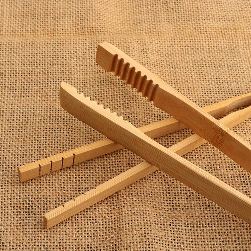 Wholesale bamboo food tongs, barbecue, pancake baking, kitchen bamboo tongs, commercial tea tongs, food bamboo tweezers