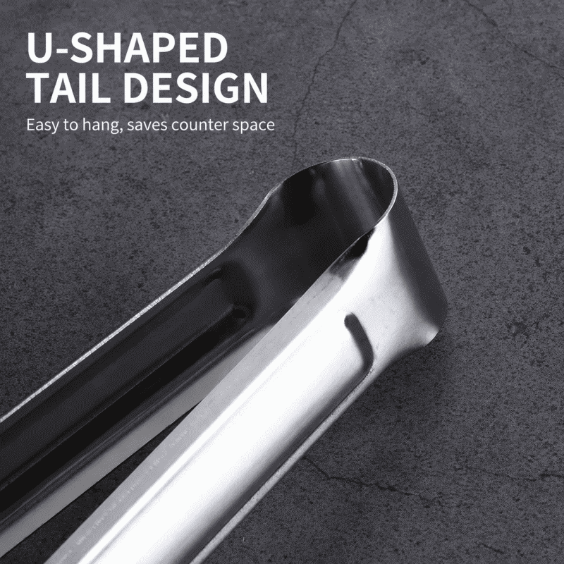 304 three-line stainless steel thickened bread tongs, food tongs, barbecue tongs, baking kitchen small tools, steamed buns, steaks, frying