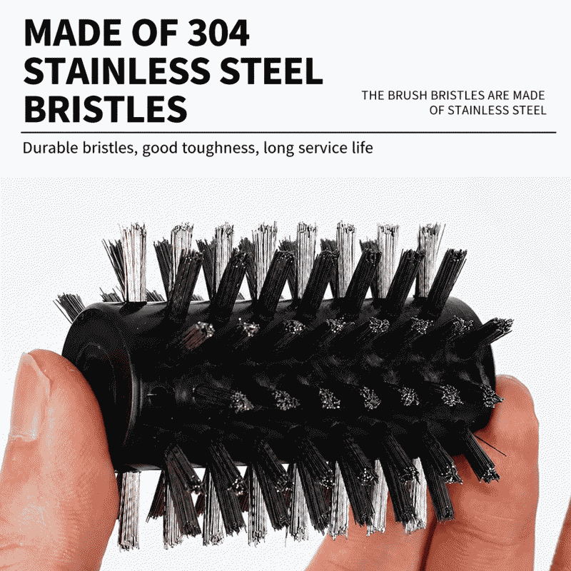 Brush, portable grill brush, cleaning wire, barbecue grill, electric barbecue brush, heavy oil stain brush, barbecue