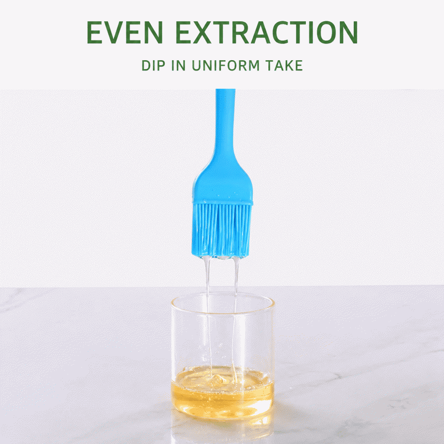 Large and small silicone oil brushes, integrated with barbecue brushes, kitchen soy sauce brushes, and seasoning brushes, suitable for household baking utensils