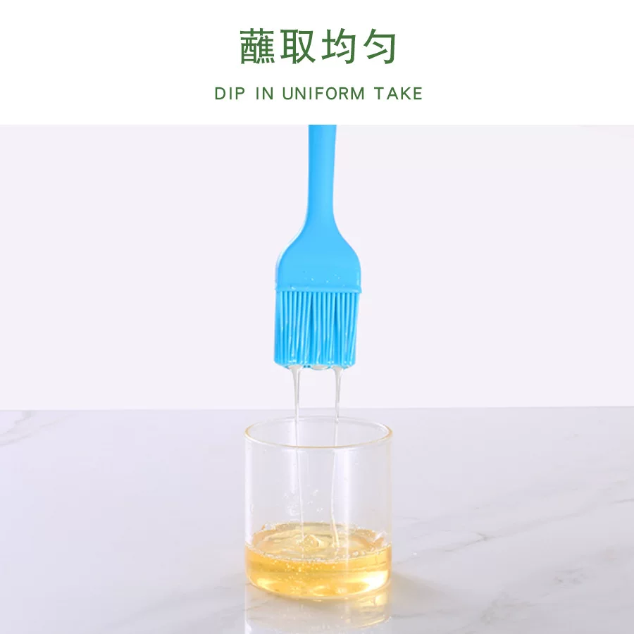Cross-border in-stock silicone oil brushes of various sizes, all-in-one barbecue brushes, kitchen soy sauce brushes, seasoning brushes, household baking utensils