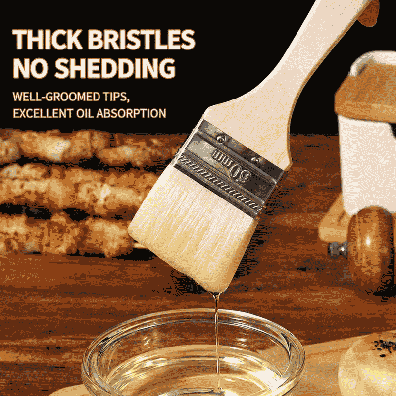 Brush, barbecue oil brush, kitchen pancake, oil and sauce, supplies and tools, household baking, high-temperature resistant, small
