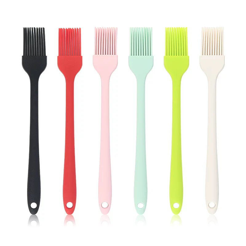 Silicone one-piece small oil brush, barbecue brush, household non-shedding baking small brush, pancake oil brush
