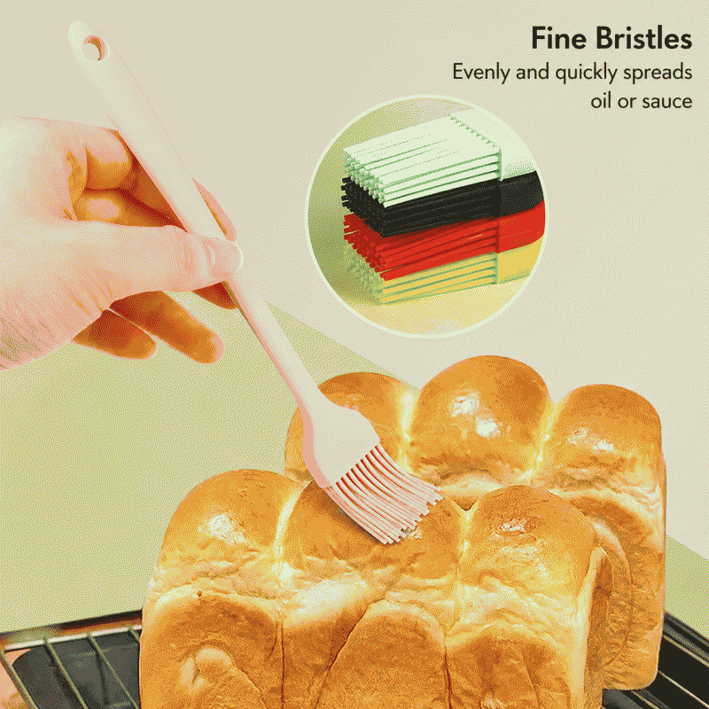 Silicone integrated small oil brush, barbecue brush, household non-shedding baking brush, pancake oil brush