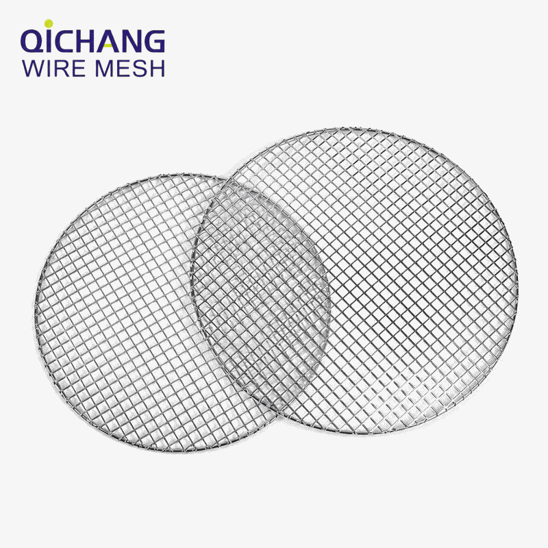 Food-grade stainless steel barbecue mesh for roasting tea around a stove, special round barbecue mesh for household electric ceramic stoves