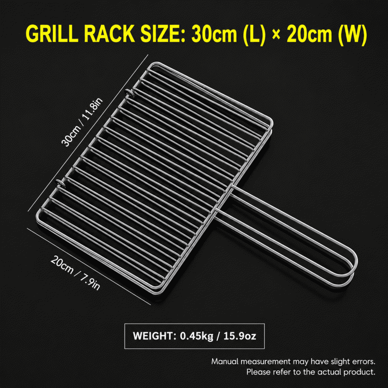 304 stainless steel fish tongs, barbecue grill mesh, leek and vegetable grills, outdoor barbecue grilling mesh
