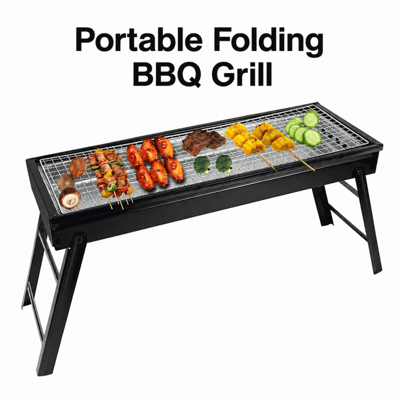 Convenient, foldable, and thickened barbecue grill, large size, suitable for home use, charcoal grill, barbecue stand