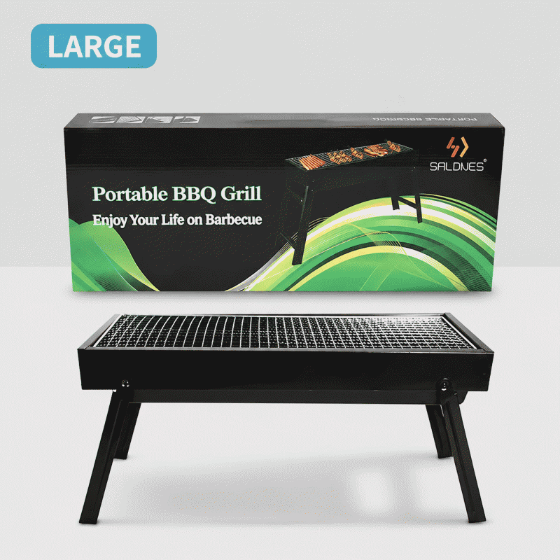 Convenient, foldable, and thickened barbecue grill, large size, suitable for home use, charcoal grill, barbecue stand
