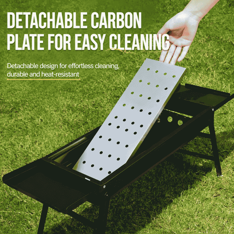 New style barbecue grill, outdoor portable folding barbecue grill, barbecue stand, large barbecue stand, household outdoor