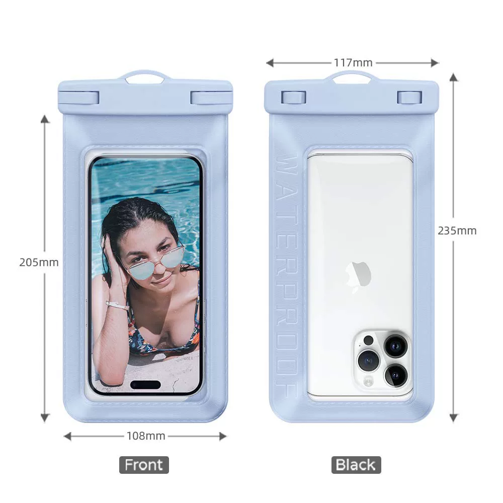 The manufacturer wholesals new touch-screen mobile phone waterproof bags, transparent swimming waterproof bags, and eco-friendly large-sized mobile phone waterproof cases