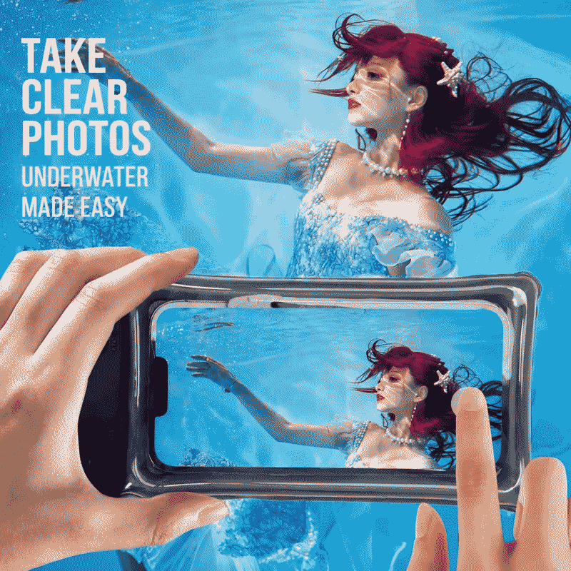 Mobile phone waterproof bag, high-transparency waterproof touch screen airbag waterproof case, drift, swimming, hot spring sealed mobile phone protective case