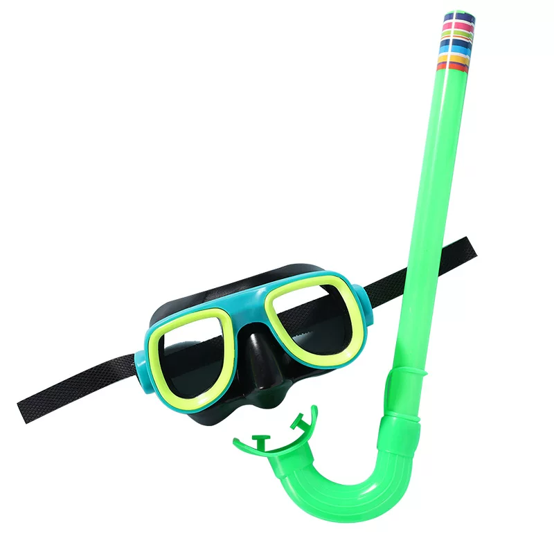 Foreign trade in-stock children's swimming goggles, breathing tube sets, large frame snorkeling equipment, high-definition diving goggles