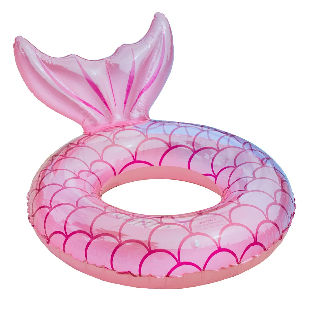 Xiaolu's Instagram cross-border thickened adult mermaid swimming ring, with a 110-sized mermaid swimming ring under the armpit and a fish tail floating row