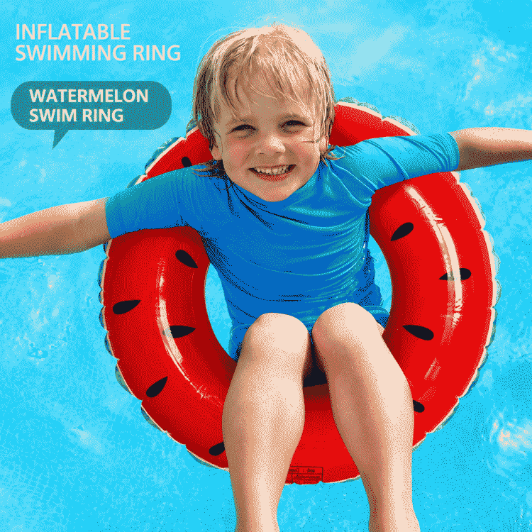 New thickened underarm inflatable swimming rings for men and women, children's inflatable watermelon-shaped swimming rings, fruit-shaped swimming rings