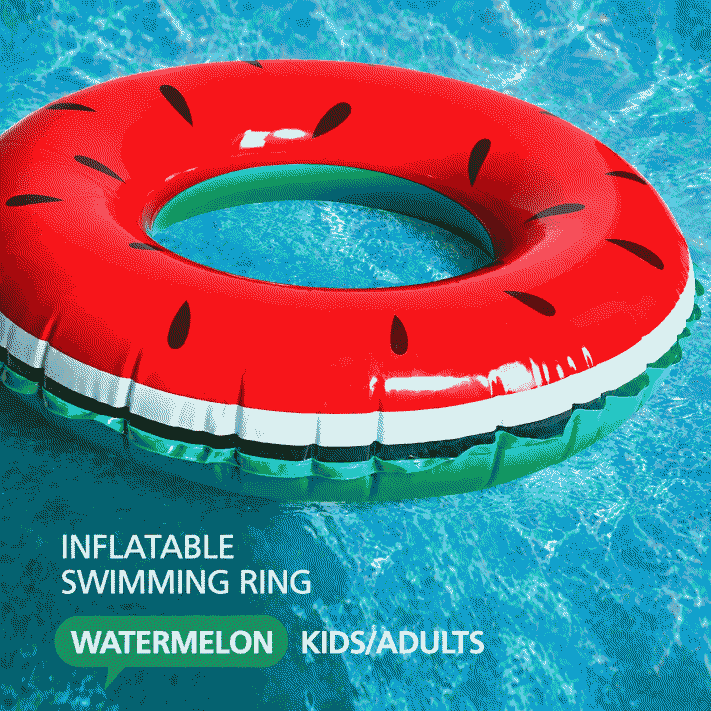 New thickened underarm inflatable swimming rings for men and women, children's inflatable watermelon-shaped swimming rings, fruit-shaped swimming rings