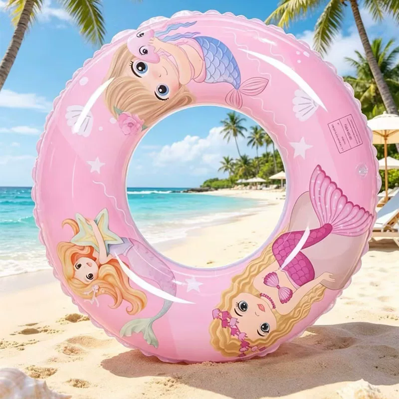 Swimming rings for 3 to 6 years old, 2026 new high appearance level adult cartoon cute children swimming rings, water park products