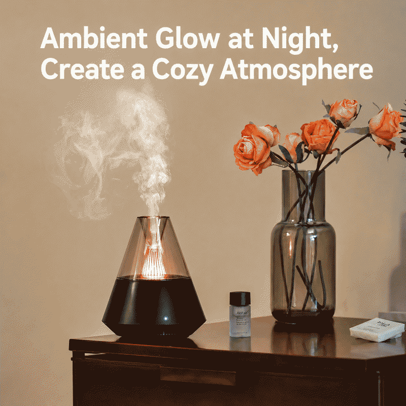 New product: Portable aroma diffuser with ambient light, simple usb plug-in bedroom humidifier