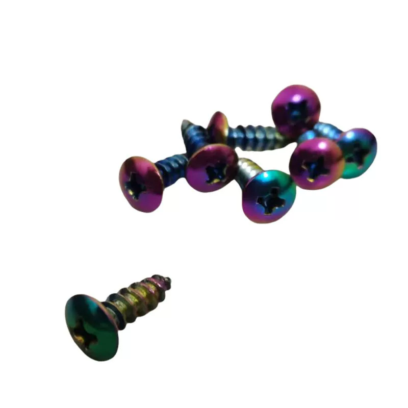 201 stainless steel blued self-tapping screw fiber nail extended self-tapping hardened cross thread