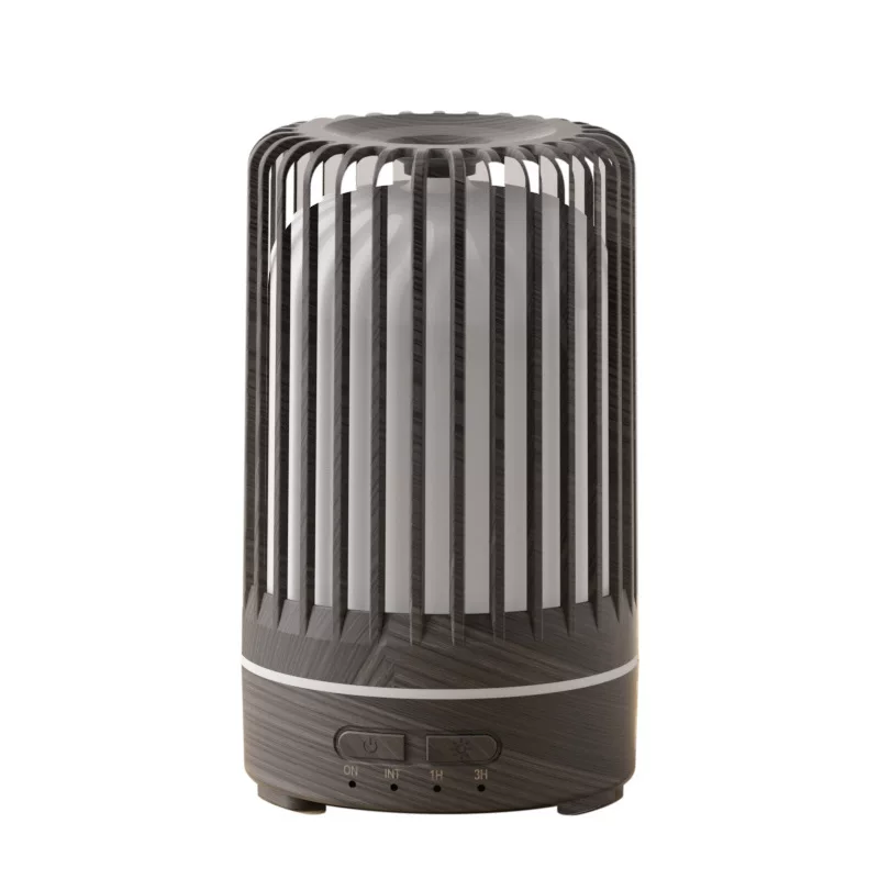 2025 New cross-border aroma diffuser T33B Birdcage hollowed-out wood grain USB humidifier Bedside aroma Diffuser