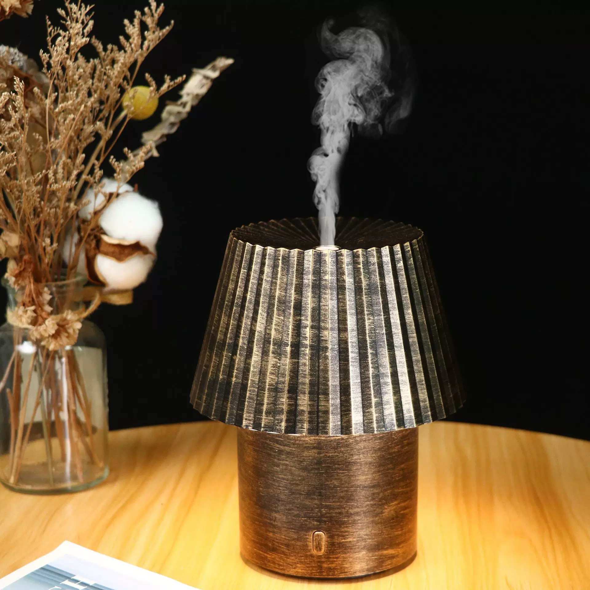 Cross-border desk lamp humidifier, essential oil diffuser, diffuser, bedroom desktop mini warm light desk lamp diffuser new product