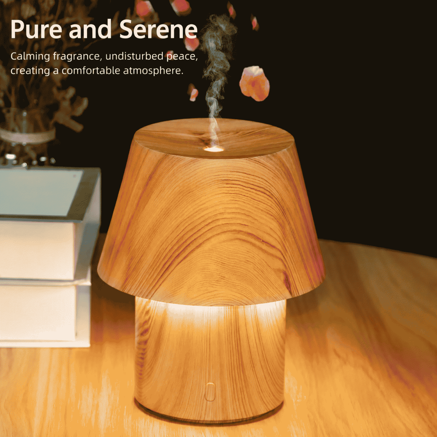 Desk Lamp Humidifier Essential Oil Aromatherapy Machine Aromatherapy Machine Bedroom Desktop Mini Warm Light Desk Lamp Fragrance Diffuser New Product