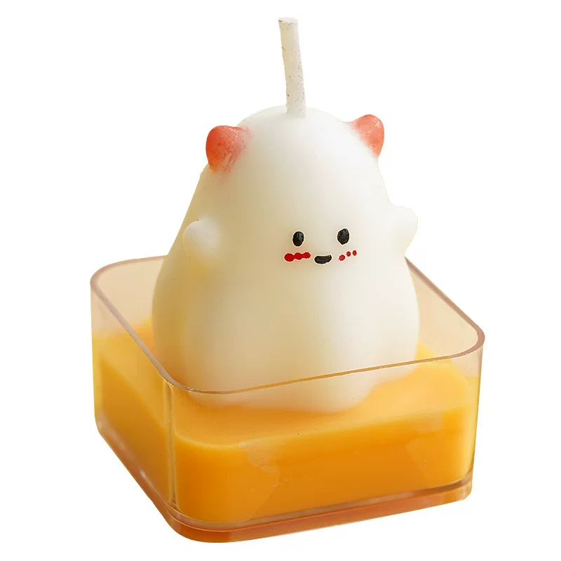 Halloween scented candles, atmosphere souvenirs, handcrafted cross-border scented gifts, pumpkin ghost tea wax figurines