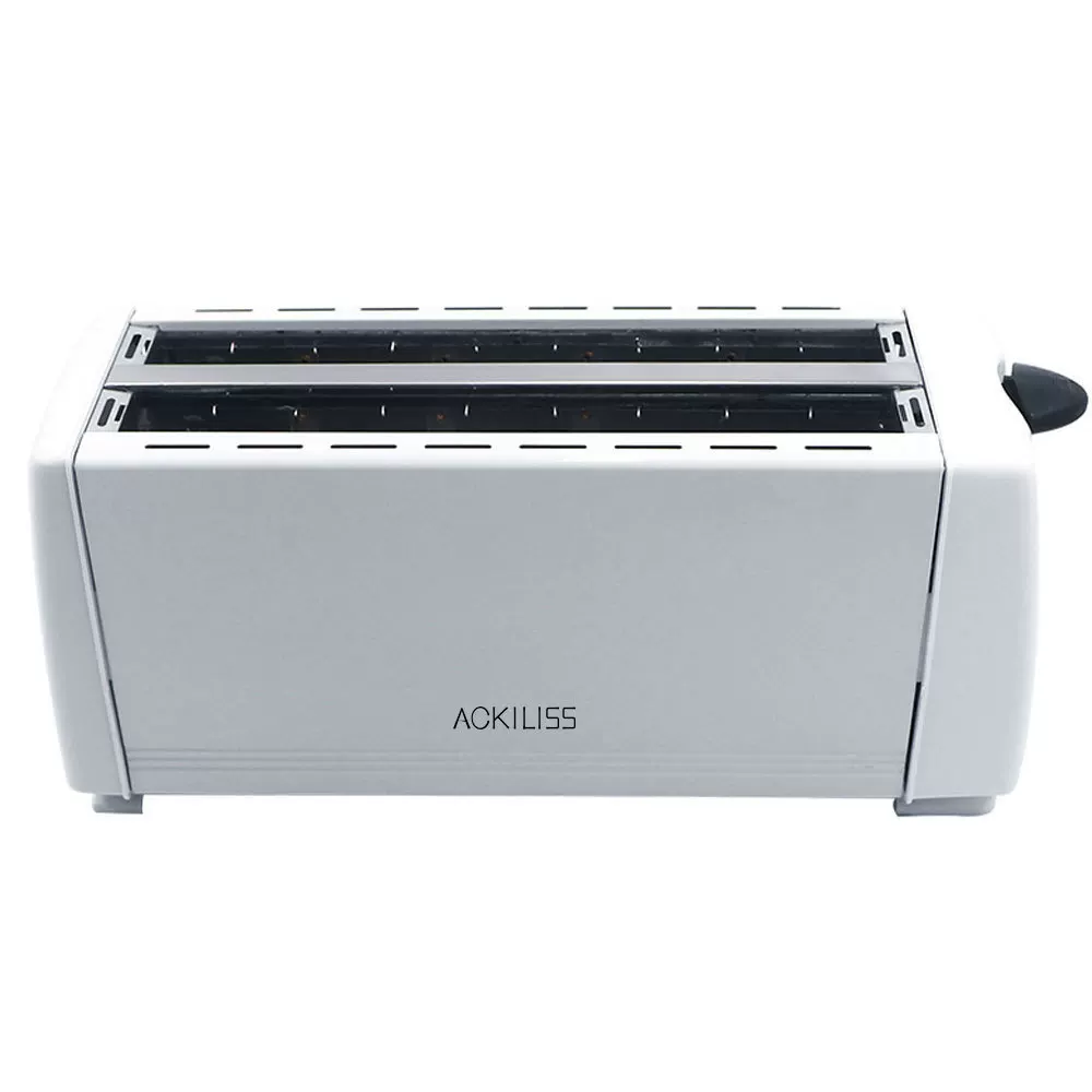 A popular European cross-border household toaster with a large capacity of 4 slices for breakfast and toasted bread slices