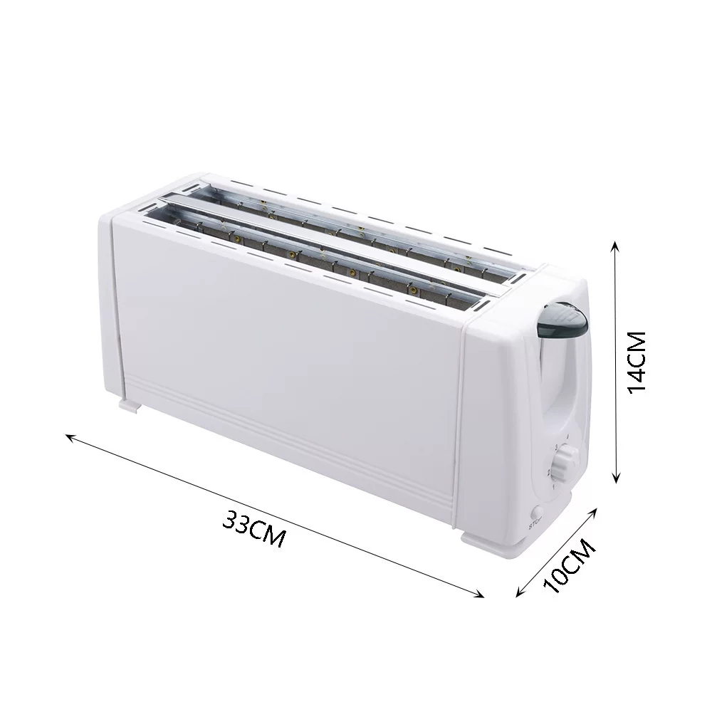 A popular European cross-border household toaster with a large capacity of 4 slices for breakfast and toasted bread slices