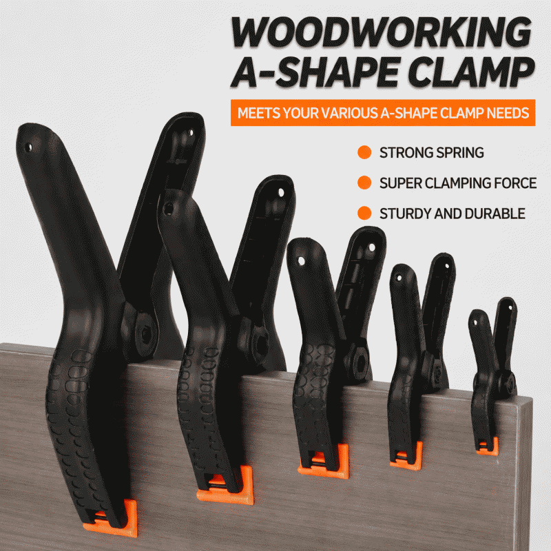 Woodworker's A-frame clamp, plastic photography background cloth clamp, spring clamp, fish head clamp, multi-purpose fixed clamp