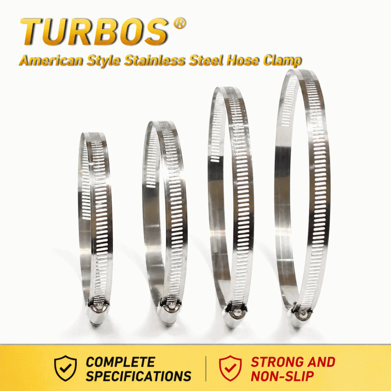 201 stainless steel American-style hose clamp, 304 clamp, hoop, pipe clamp, gas range hood with handle