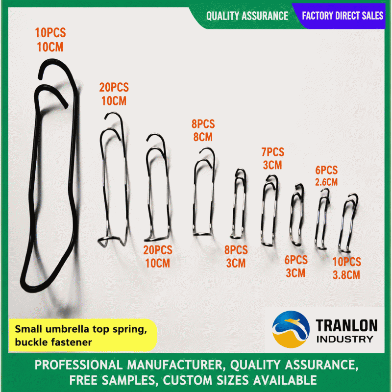 Small arch shed roof spring, grape rain shelter fiberglass rod buckle, stainless steel film pressing clip