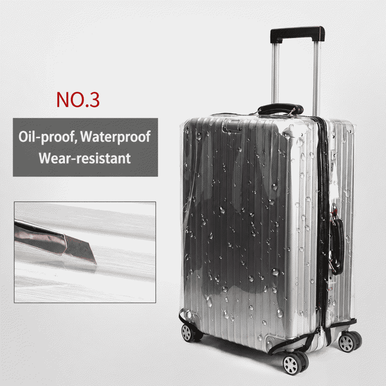PVC transparent, removable, universal, ultra-transparent case cover protective cover dustproof and waterproof trolley case travel case wear-resistant case cover