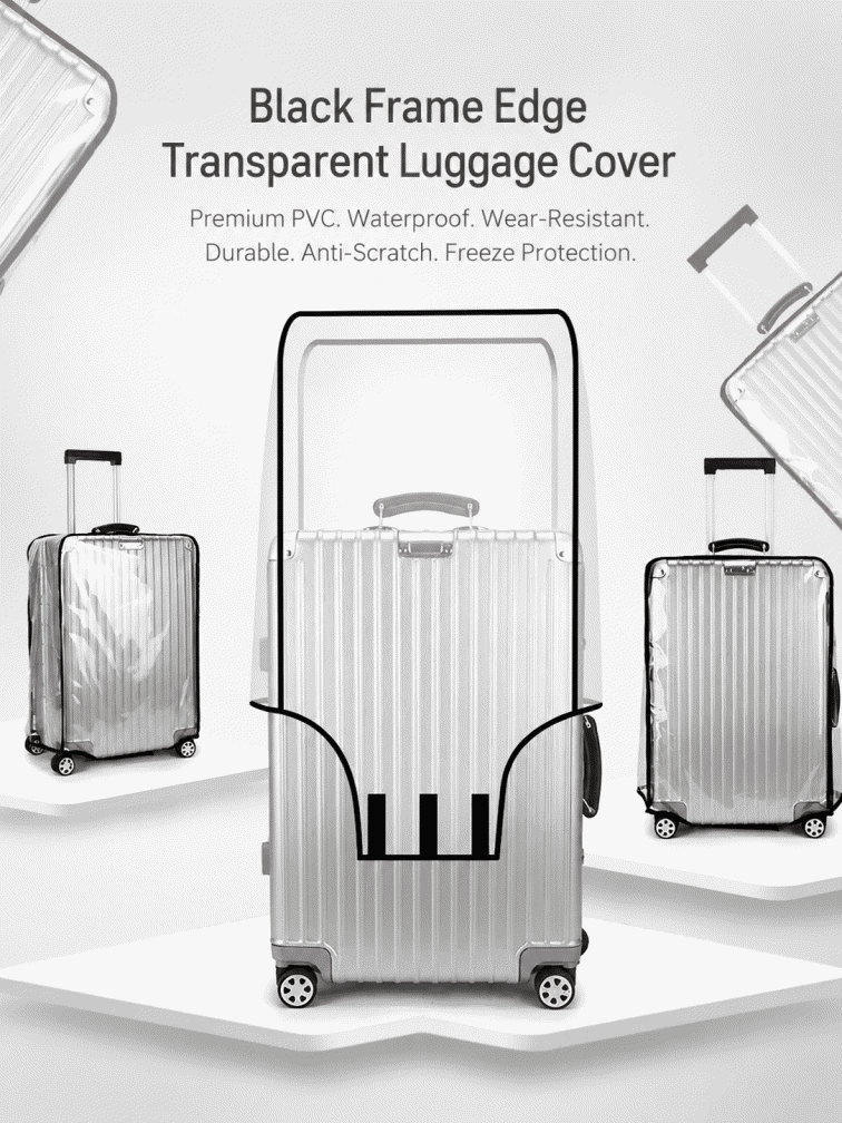 Luggage cover, trolley case cover, transparent PVC, travel case, leather case, dust cover, luggage cover