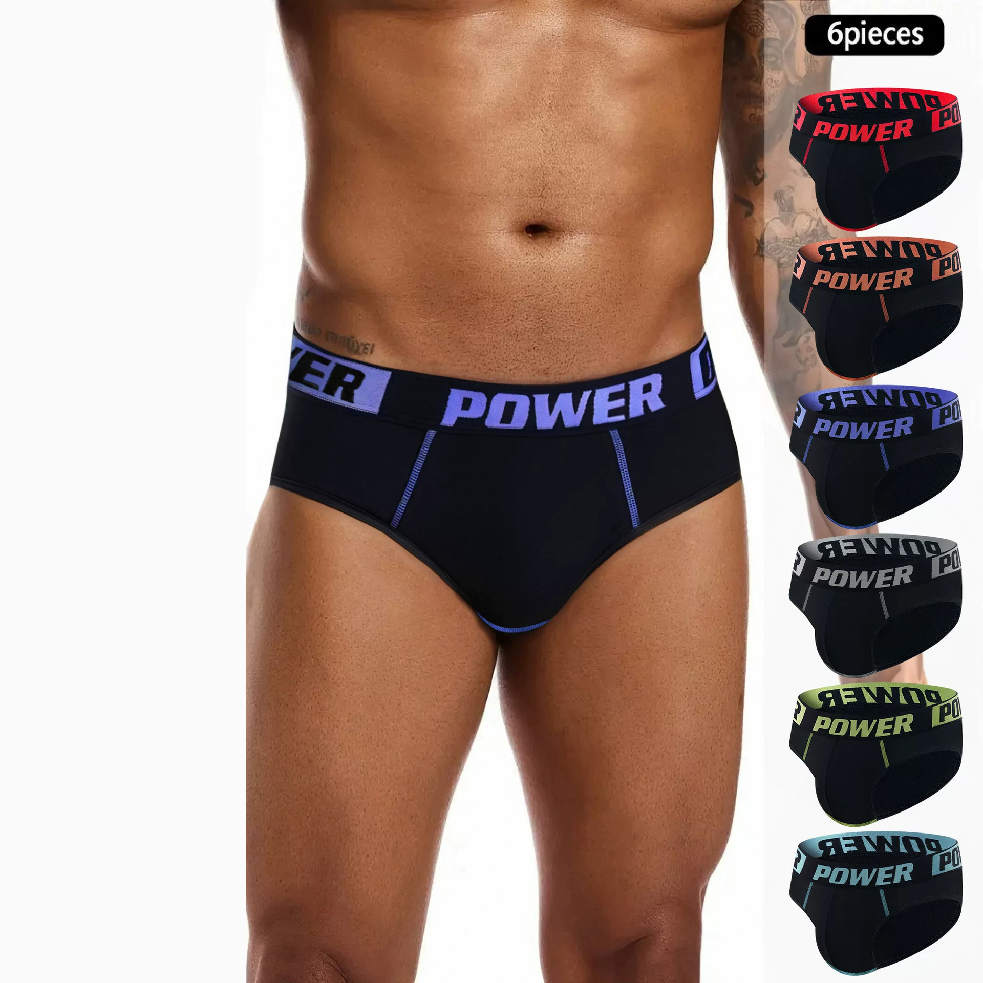 TEMU European and American size cross-border e-commerce men's triangle underwear, men's comfortable, breathable, high-elastic triangle casual shorts