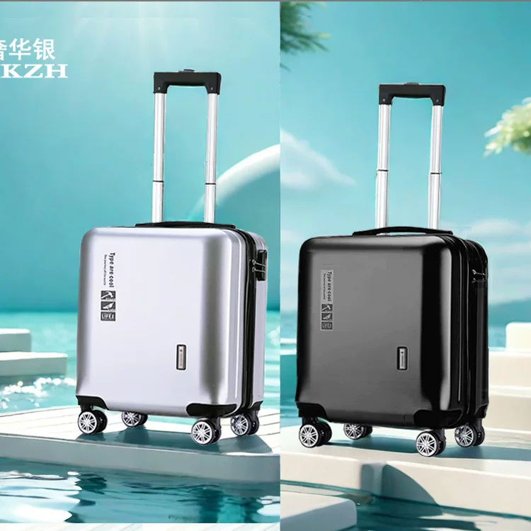 20-inch carry-on suitcase, 18-inch suitcase, men's business swivel wheel mini trolley case, women's retro combination suitcase