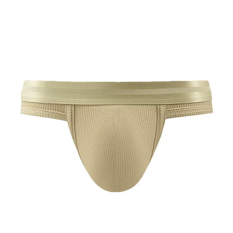 Waffle cotton men's briefs, a best-selling product in foreign trade, are breathable and detachable men's briefs with high elasticity and large size