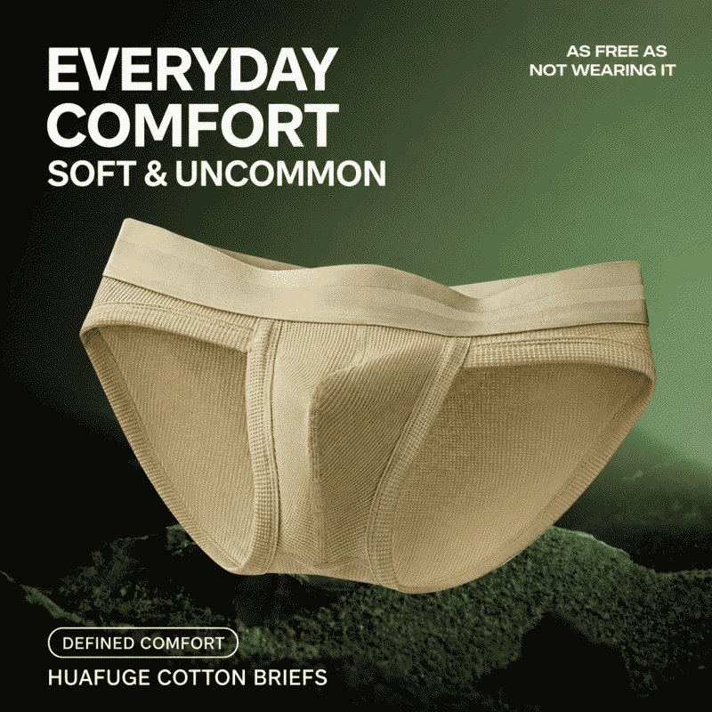 Waffle cotton men's triangular underwear, separable men's breathable triangular underwear, high elasticity large size men's underwear