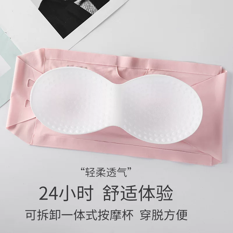 This is a best-selling one-piece, seamless, backless, strapless, single-row three-button, non-steel ring, and sexy summer lingerie for girls