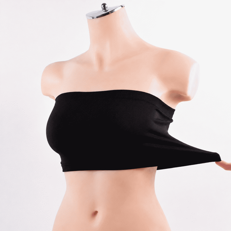 Seamless bustier, one-piece camisole bra, one-piece bra as a base, anti-upward movement camisole, pure color
