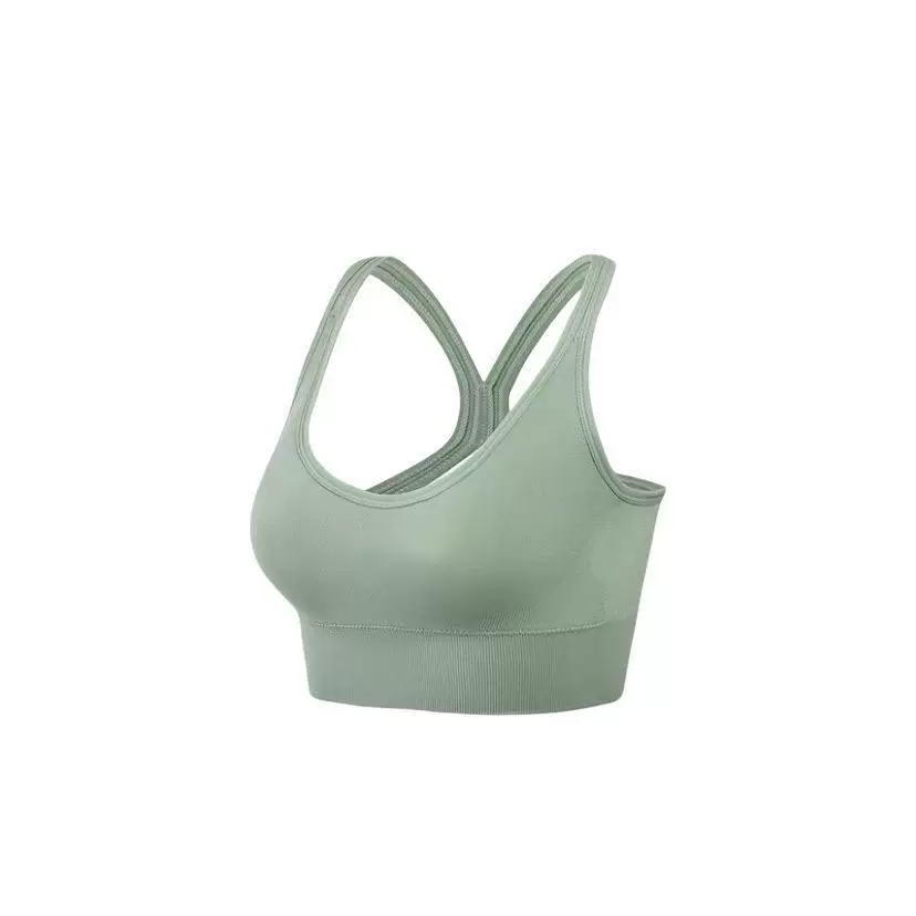 Cross-border large-sized shockproof sports bras without steel rims, women's cross-shaped beauty, adjustable back-buckle, yoga and fitness bra