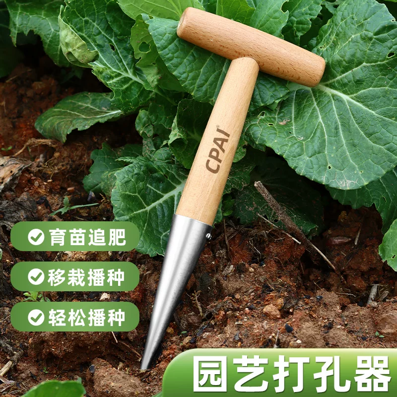 Sowing, hole drilling, transplanting, topdressing, stainless steel horticultural vegetable planting, seedling raising, flower sowing, seed sowing tools, seedlings