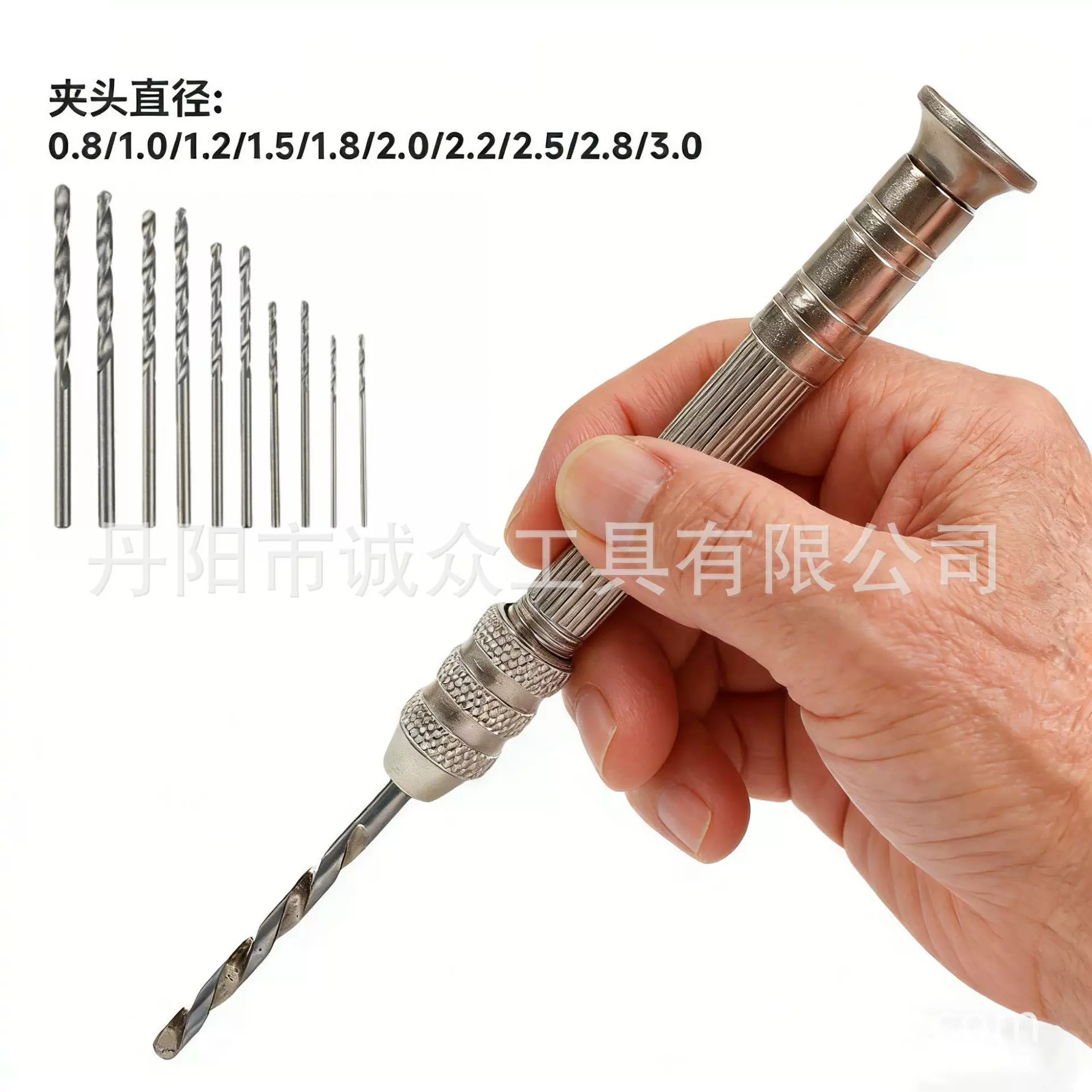 Factory direct sales of hand-twisted drill for cultural play models, diy manual drilling tool set, micro twist drill bit, small size