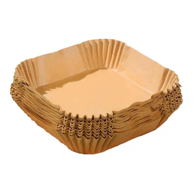 Air fryer special paper, oven oil-absorbing pad paper, household food oil-separating bowl, high-temperature resistant square baking silicone oil paper