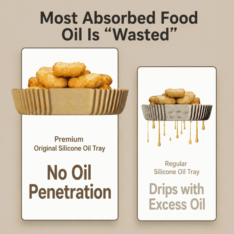 Air fryer special paper, oven oil-absorbing pad paper, household food oil-separating bowl, high-temperature resistant square baking silicone oil paper