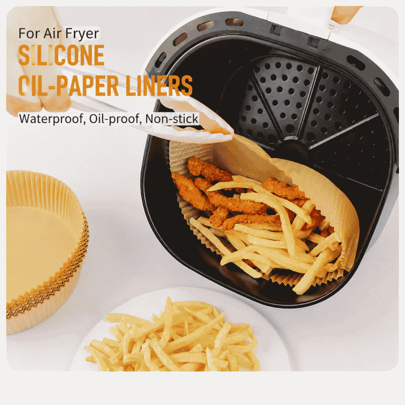 Air fryer special paper tray, high-temperature resistant oil-absorbing paper pad, food-grade special air fryer baking paper