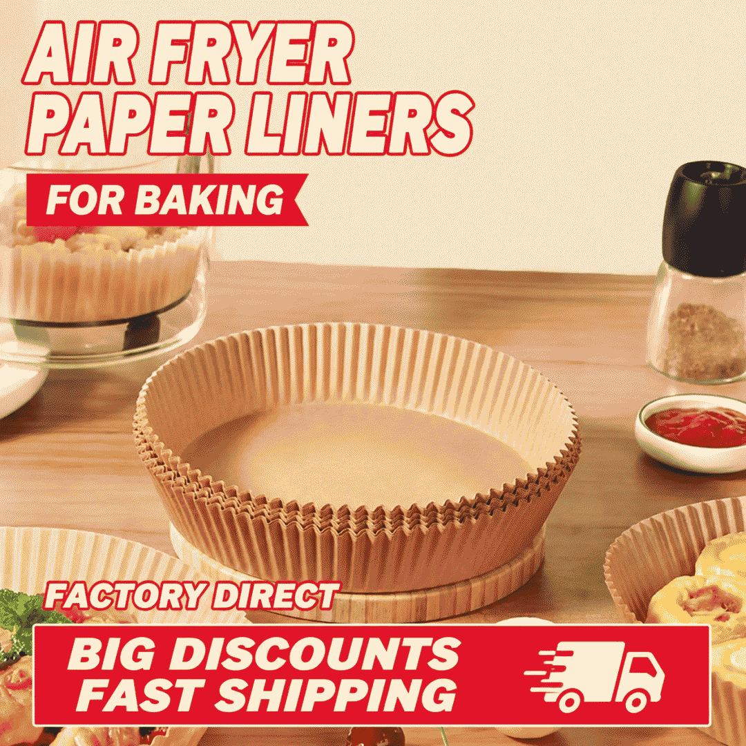 Air fryer special paper, oven oil-absorbing pad paper, food-grade special household electric fryer square baking silicone oil paper