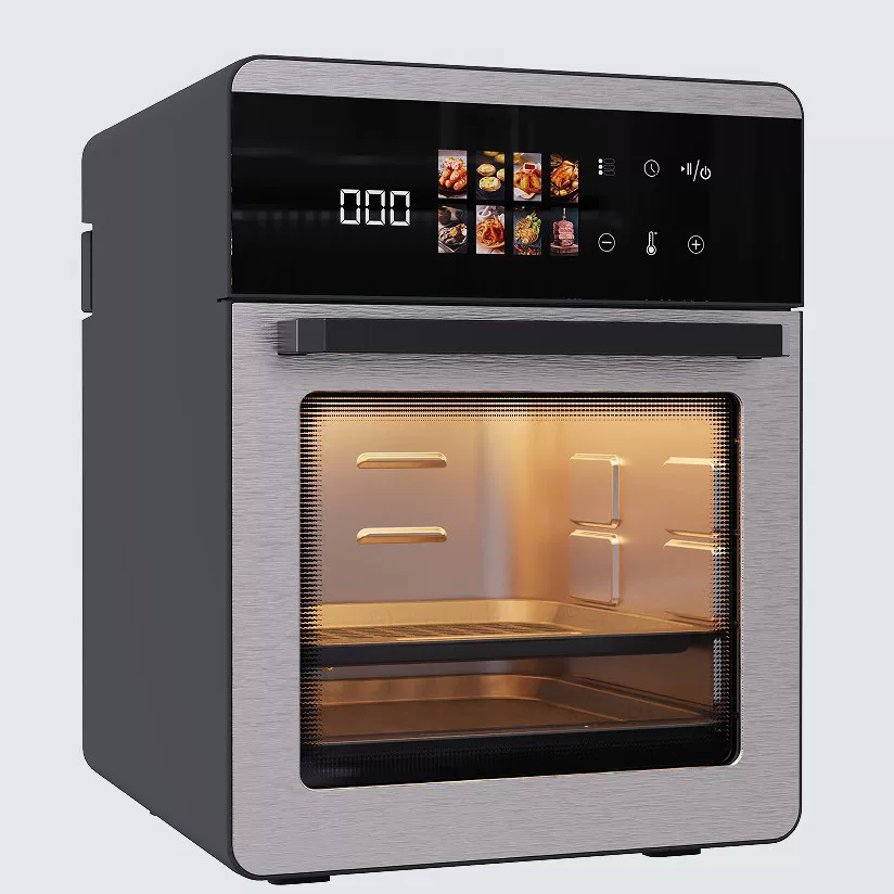 Cross-border exclusive supply of large-capacity visible air fryers, two-in-one ovens and multi-functional smart electric fryers for foreign trade